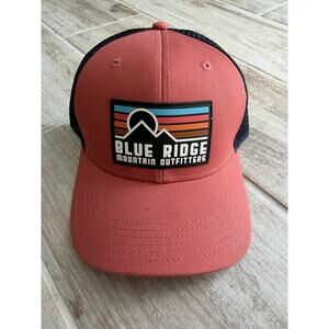 Blue Ridge Mountain Outfitters Snapback Hat Salmon Blue Mesh